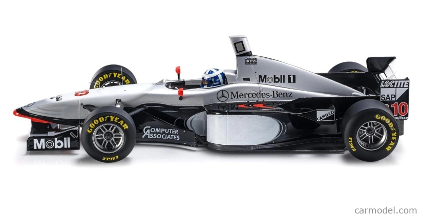 Gp-replicas Mclaren F1  Mp4/12 Mercedes N 10 Winner Australian Gp (with Driver Figure) 1997 David Coulthard 1:18 Stříbrná Černá