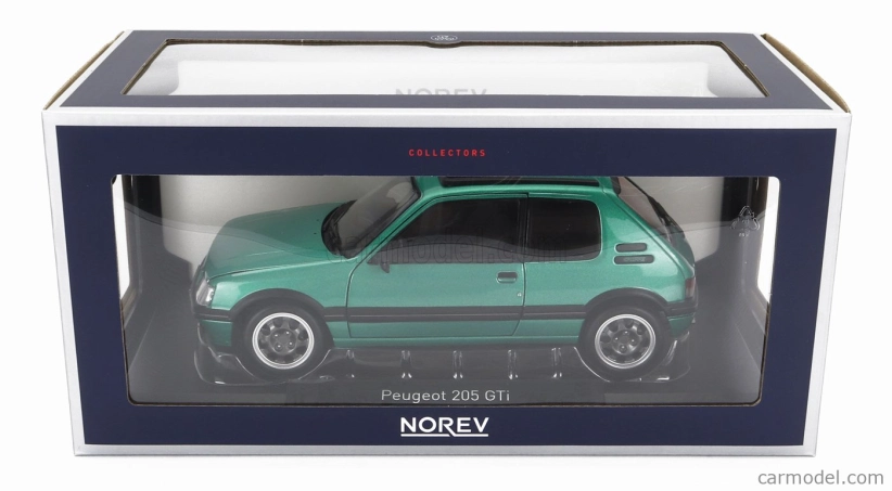 Norev Peugeot 205 1.9 Gti Griffe so strešným oknom 1991 1:18 Zelená