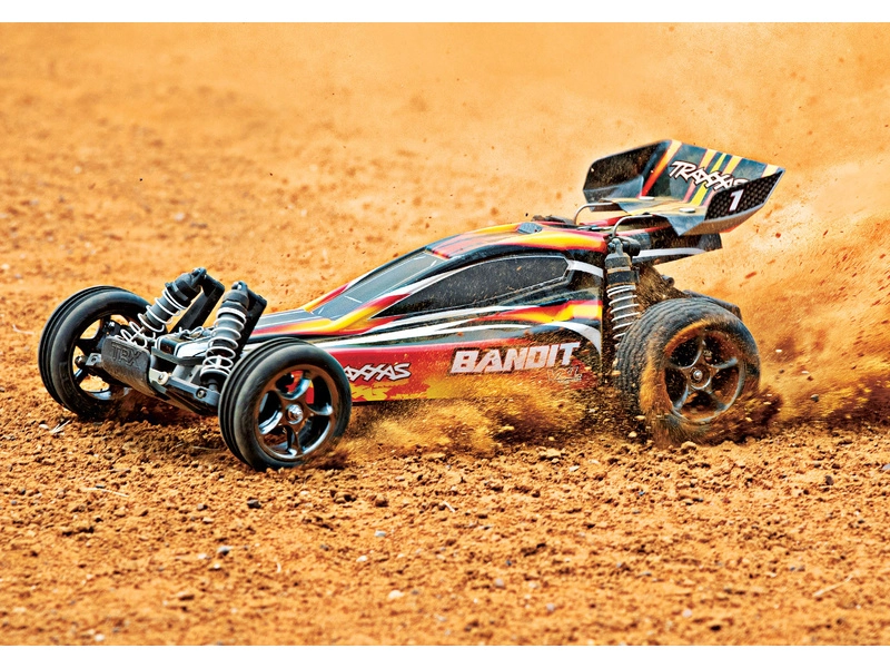 RC auto Traxxas Bandit 1:10 VXL TQi, modrozelená