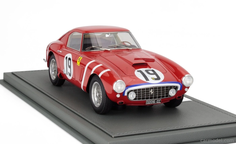 Bbr-models Ferrari 250gt Swb 3.0l V12 Team N.a.r.t. North American Racing N 19 24h Le Mans 1960 Ed Hugus - Augie Pabst - Con Vetrina - With Showcase 1:18 Red