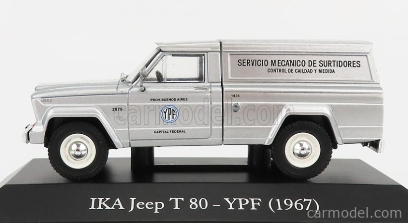 Edicola IKA Jeep T80 Ypf Servicio Mecanico De Surtidores 1967 1:43 Strieborná