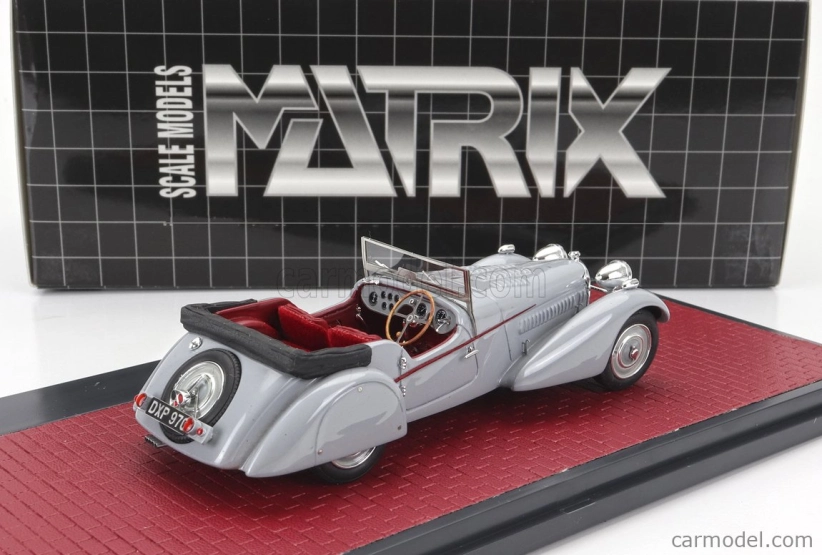 Matrix modely v mierke 1:43 Bugatti T57sc Roadster Vanden Plas Open 1938