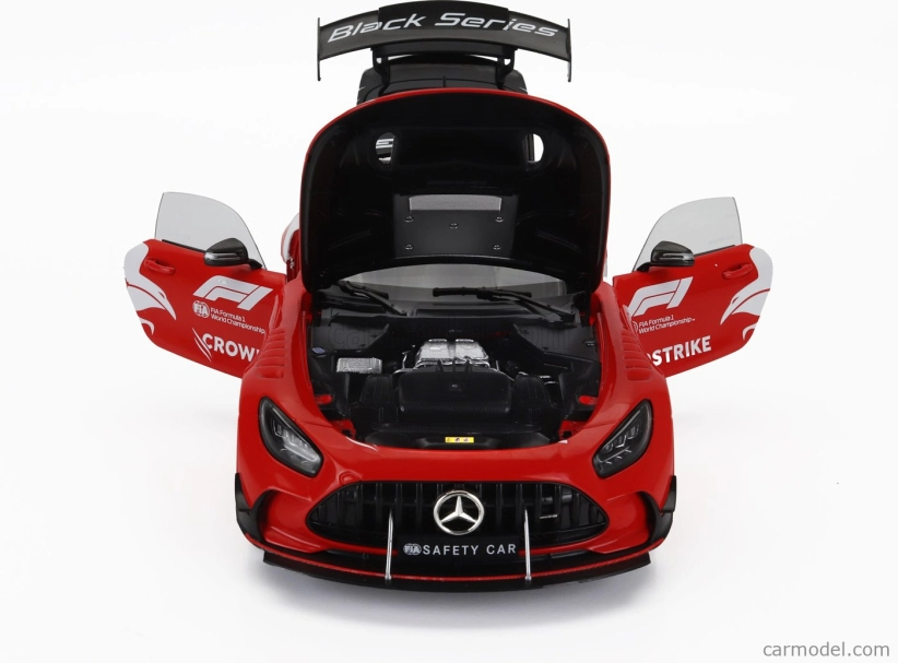 Minichamps Mercedes benz Amg Gt V8 Black Series F1 Safety Car Crowdstrike Season 2024 Bernd Maylander 1:18 Červená Bílá Černá