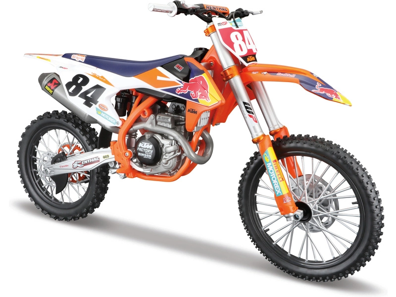 Maisto KTM 450 Sx Red Bull N 84 Jeffrey Herlings Supercross World Champion 2018 1:6 oranžovo-biela