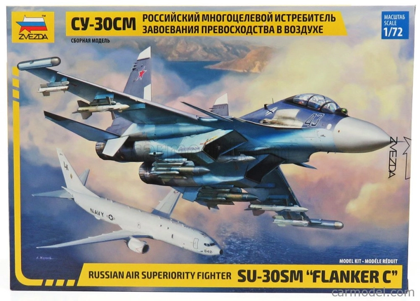 Zvezda Suchoj Su-30sm Flanker C Lietadlo - Caccia Bombardiere 1:72 Military