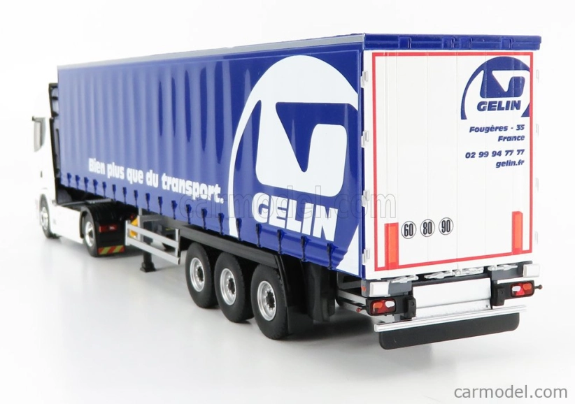 Eligor Scania S500 Truck Telonato Gelin Transports 2016 1:43 Biela Modrá