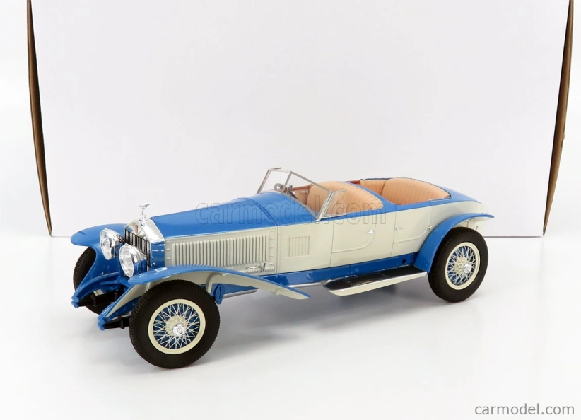 Matrix scale models Rolls royce Phantom Experimental Vehicle Ch.10ex By Barker Cabriolet 1926 1:18 Světle Modrá Bílá