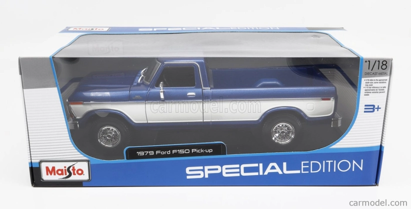 Maisto Ford usa F-150 Pick-up 1979 1:18 Modrá Bílá