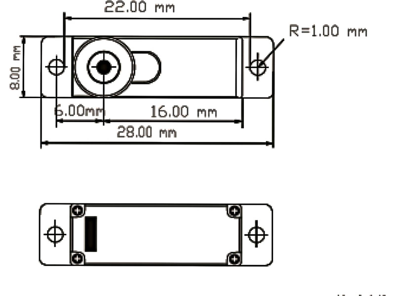 Robbe servo FS 138X HV 3.4kg.cm 0.043s/60° MG 15T-Mini