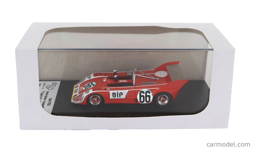 Trofeu Lola T292 N 66 Winner Sport 2.0l Trieda 1000km Spa 1973 Carlos Santos - Santos Mendonca 1:43 Červená Biela