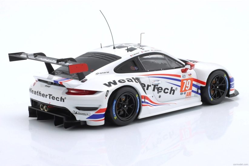 Ixo-models Porsche 911 991 Rsr-19 4.2l Team Weathertech Racing N 79 2nd Lmgte Am Class 24h Le Mans 2022 Cooper Macneil - Julien Andlauer - Thomas Merril 1:18 Bílá