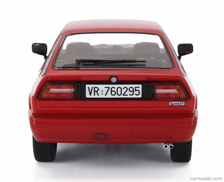 Mitica-diecast Alfa romeo Alfa Romeo Sprint 1.5 Quadrifoglio Verde Grand-prix 1986 1:18 Rosso Alfa Red