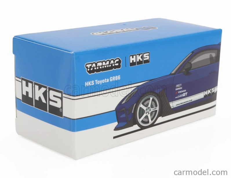 Tarmac Toyota Gr86 Hks 2022 1:64 Blue