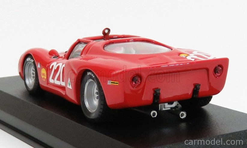 Najlepší model Alfa romeo 33.2 N 220 Targa Florio 1968 Vaccarella - Schutz 1:43 Red
