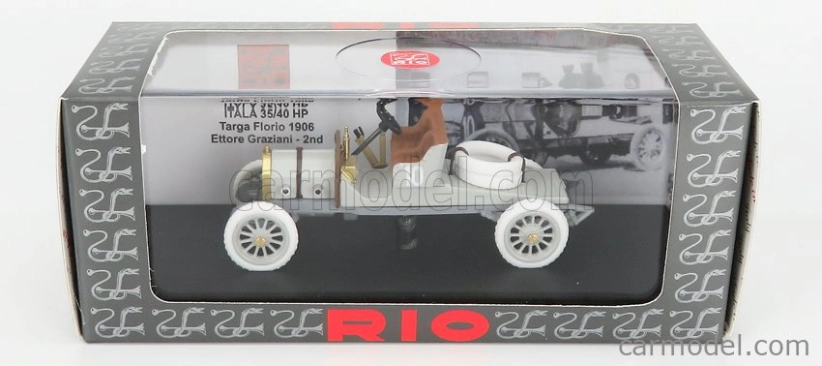Rio-models Itala 35/40 Hp N 10 2nd Targa Florio 1906 E.graziani 1:43 Grey