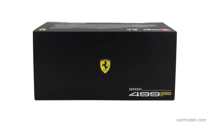 Bburago Ferrari 499p 3.0l Turbo V6 Team Ferrari Af Corse N 51 Winner 24h Le Mans 2023 Alessandro Pier Guidi - James Calado - Antonio Giovinazzi - With Showcase - Exclusive Carmodel 1:18 Červená Žlutá Černá