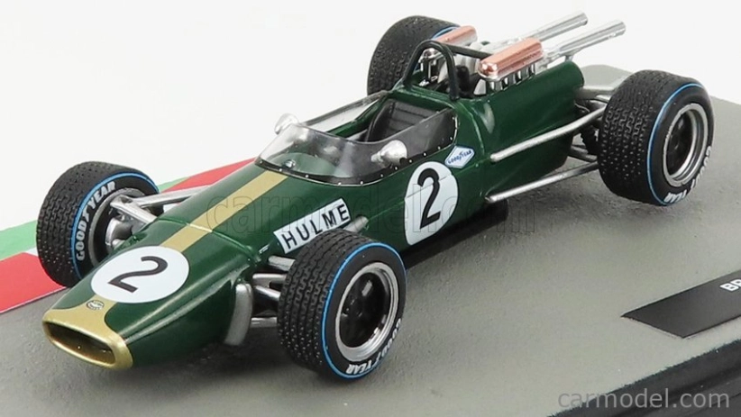 Edicola Brabham F1 Bt24 N 2 Dennis Hulme Sezóna 1967 Majster sveta 1:43 Zelené zlato