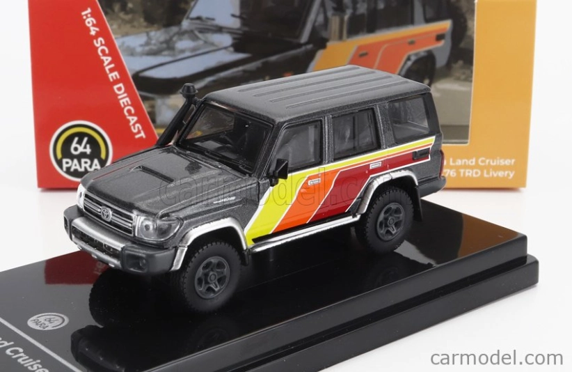 Paragon-models Toyota Land Cruiser Lc76 Trd Rhd 2014 1:64 Šedá Červená Oranžová Žlutá