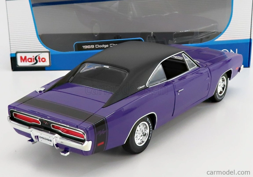 Maisto Dodge Charger R/t Coupe 1969 1:18 Purple Met