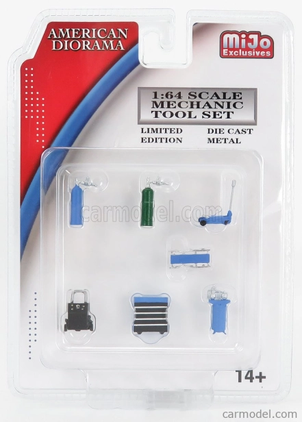 American diorama Figures Mechanic Tool Set 1:64 2 Tóny Modré