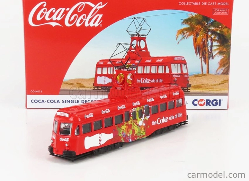 Corgi Blackpool Decker Single Tram Bus Coca-cola Coke Side Of The Life 1937 1:76 červená biela