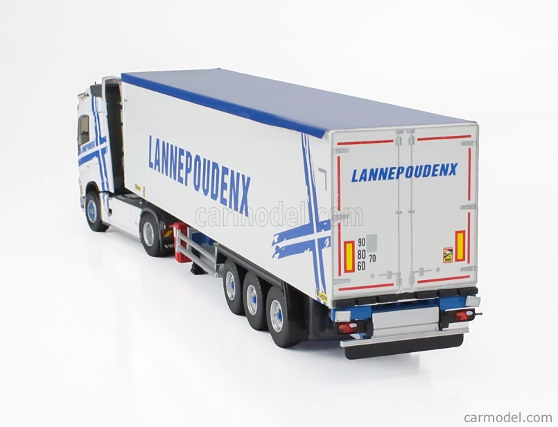 Eligor Volvo Fh 500 Truck Cassonato Lannepoudenx Transports 2020 1:43 Bílá Modrá