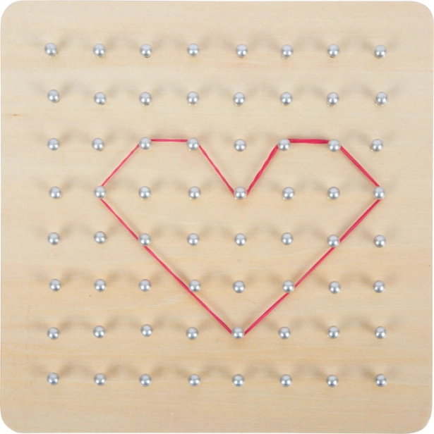 small foot Dřevěná deska Geoboard - poškozený obal