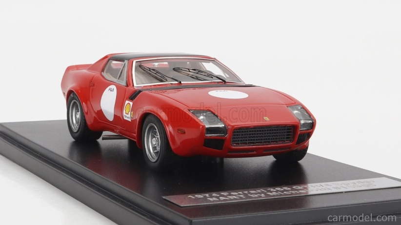 Modely v mierke Matrix Ferrari 365 Gtb/4 Nart N 0 Michelotti 1974 1:43 Červená