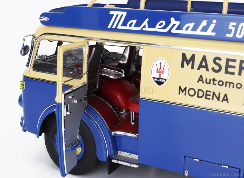 Cmc Fiat 642rn2 Nákladné auto Bartoletti Maserati Car Transporter 1957 1:18 Modrá žltá