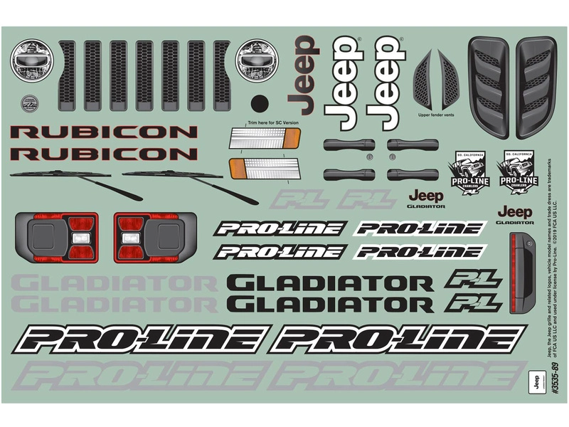 Karoséria Pro-Line 1:10 Jeep Gladiator 2020 (Crawler 313mm)
