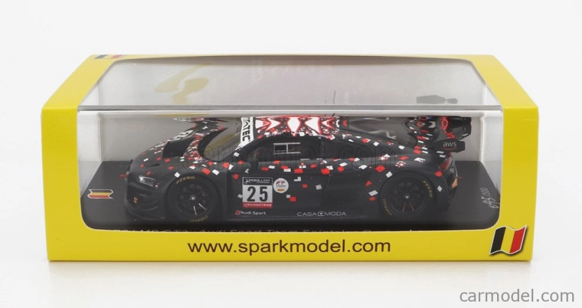 Spark-model Audi R8 Lms Gt3 Team Sainteloc Racing N 25 24h Spa 2022 L.legeret - M.campbell - M.jaminet 1:43 Matt Black