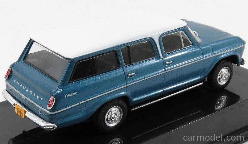 Edicola Chevrolet Veraneio S Luxe 1971 1:43 Blue Met White