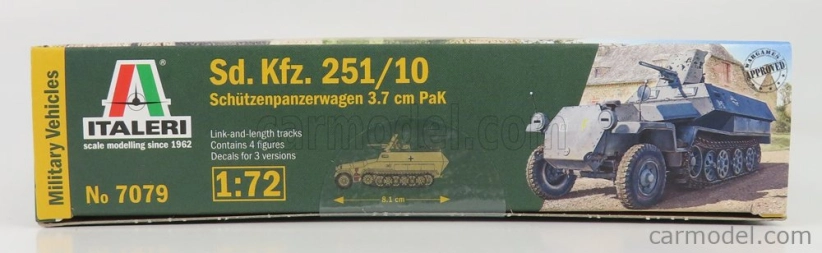 Talianeri Tank Sd. Kfz. 251/10 Cingolato Truck Military 1942 1:72 /