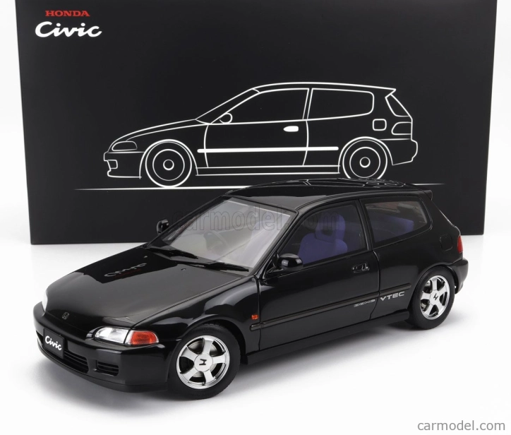 LCD model Honda Civic Sir Ii Eg6 Vtec 1993 1:18 Black