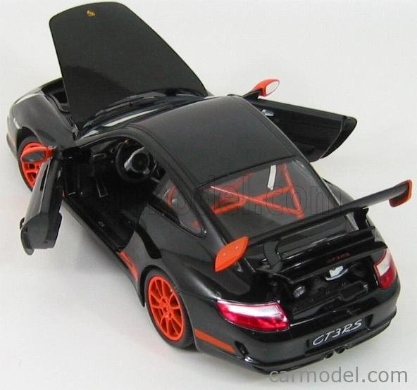 Welly Porsche 911 997 Gt3rs 2010 1:18 Black Orange