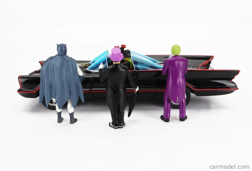 Jada Batman Batmobile 1966 - Classic TV Series + 3 figurky 1:24