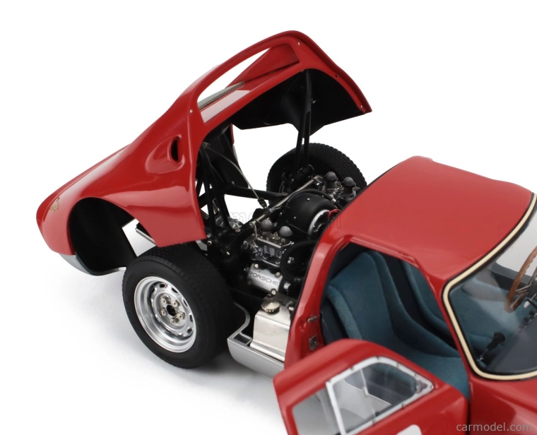 Cmc Porsche 904 Carrera Gts Ch.904-043 N 42 Pebble Beach Auctions 2017 1:18 Červená Stříbrná