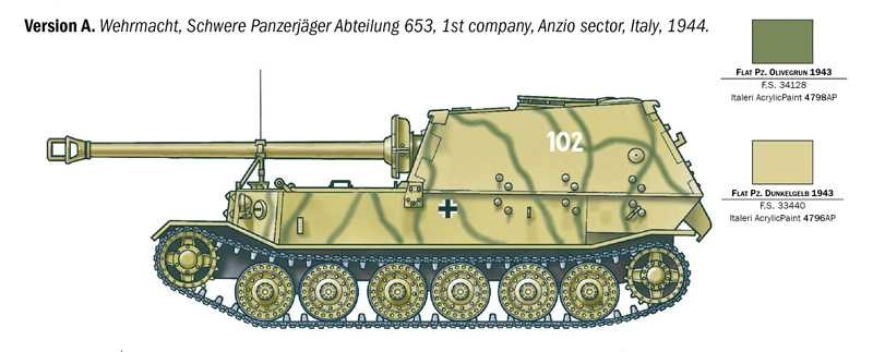 Italeri Tank Sd. Kfz. 184 Tiger Military 1945 1:35 /