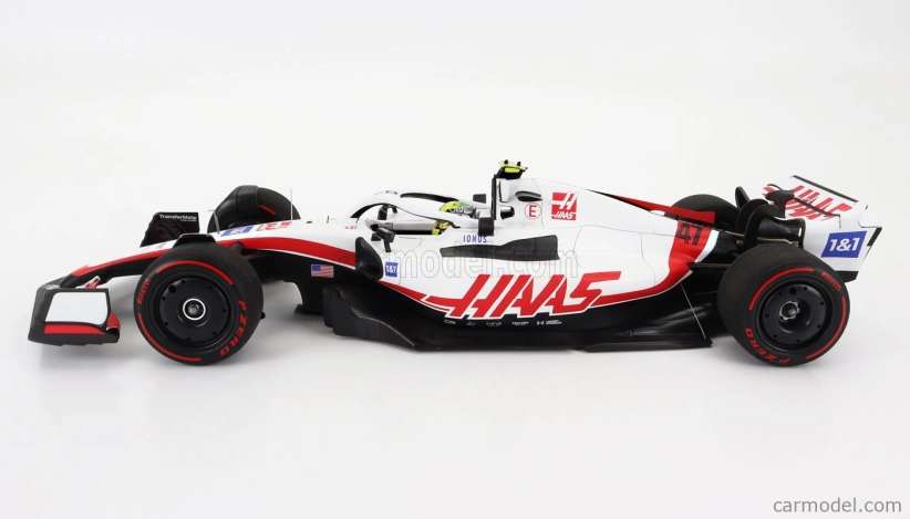 Minichamps Haas F1 Vf-22 Ferrari Team Haas N 47 11th Bahrain Gp 2022 Mick Schumacher 1:18 Biela čierna červená