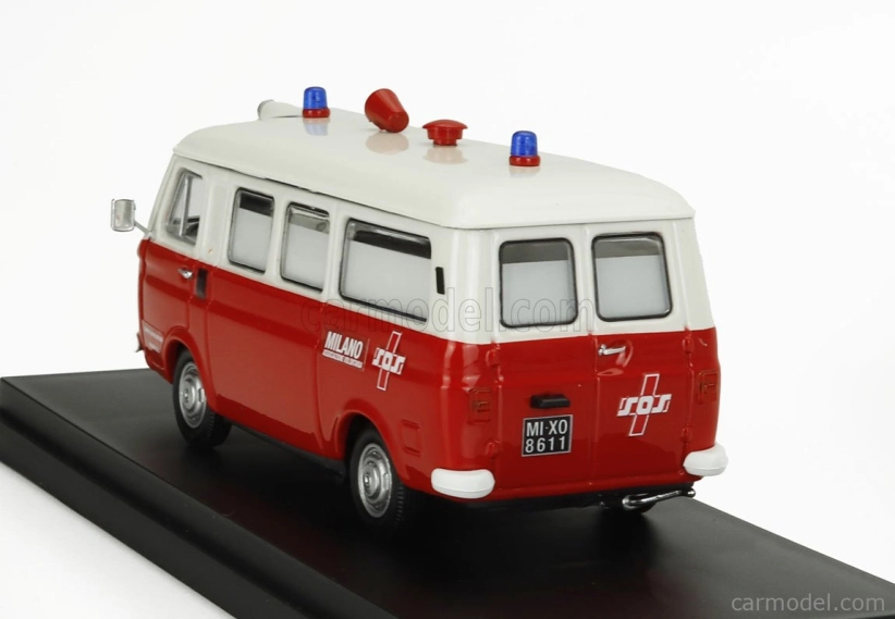 Rio-models Fiat 238 Ambulance Sos Associazione Volontaria 1968 1:43 červená biela