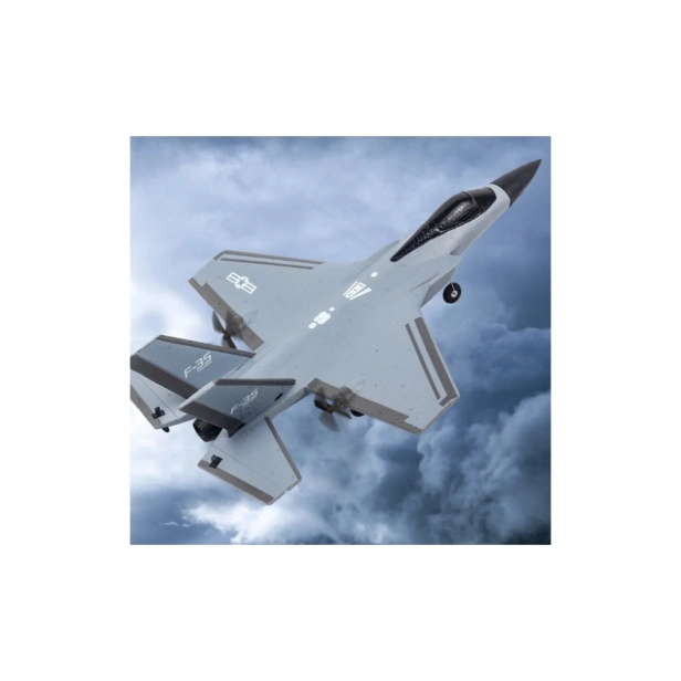 RC stíhačka Lockheed Martin F-35 6G Gyro, sivá
