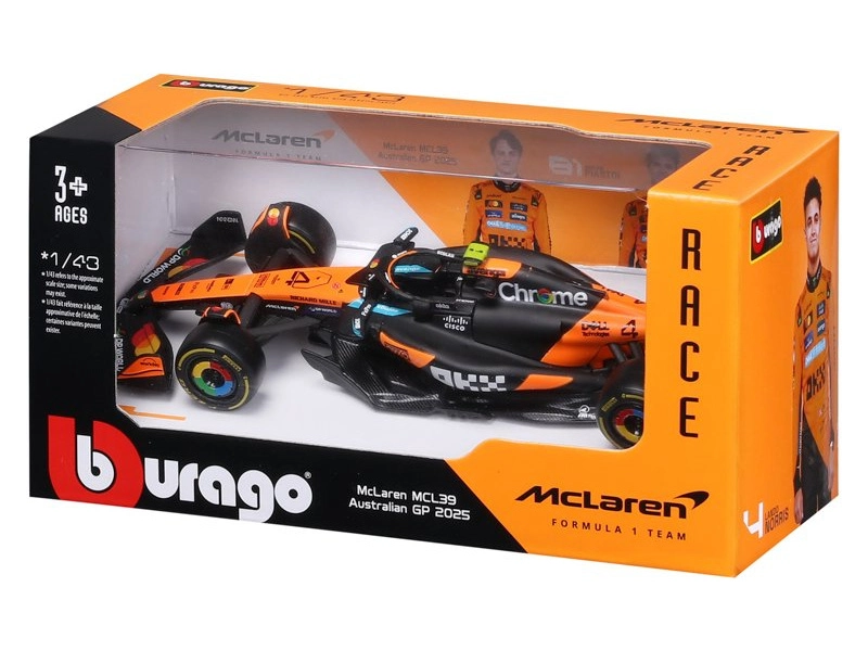 Bburago McLaren F1 MCL39 (2025) 1:43 #4 Norris