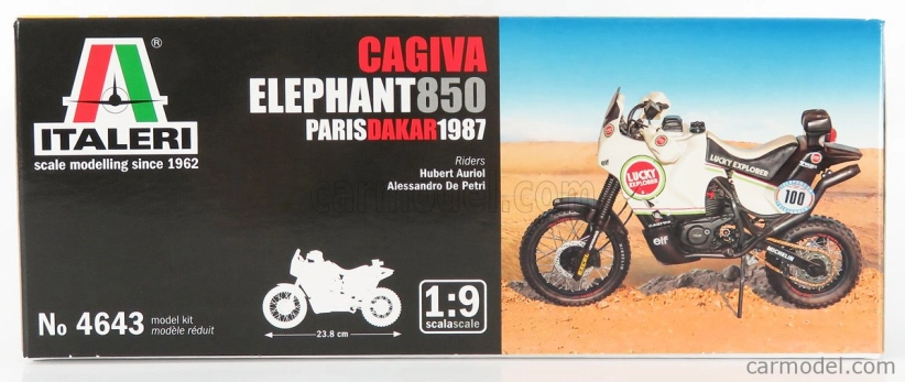 Italeri Cagiva Elephant 850 Rally Paríž-dakar 1987 H.auriol - A.de Petri 1:9 /