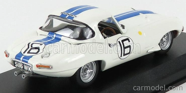 Najlepší model Jaguar E-type 3.8l Team Briggs Cunningham N 16 24h Le Mans 1963 R.salvadori - P.richards 1:43 White Blue