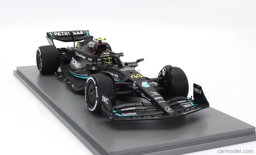 Spark-model Mercedes gp F1 W14 Team Mercedes-amg Petronas Formula One N 44 2nd Australian Gp 2023 Lewis Hamilton 1:18 Matt Black