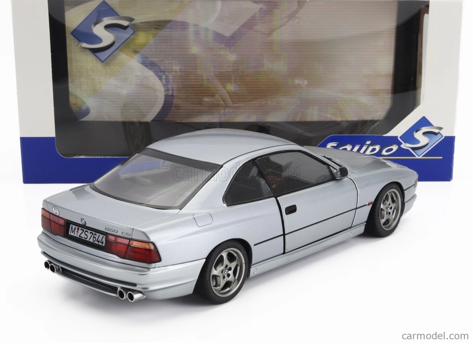 Solido BMW radu 8 850 Csi (e31) Coupe 1992 1:18 Strieborná