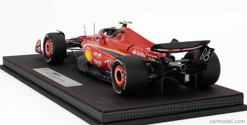 Bbr-models Ferrari F1 Sf-24 Team Scuderia Ferrari N 55 Winner Australian Gp 2024 Carlos Sainz - Con Vetrina - With Showcase 1:18 Červená Černá