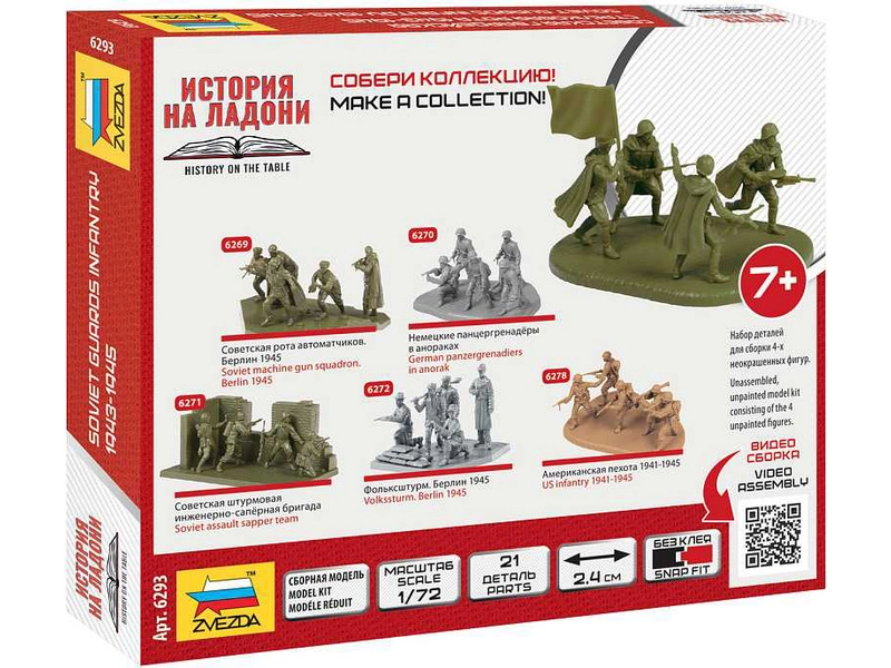 Zvezda figúrky – Soviet Guards Infantry (1:72)