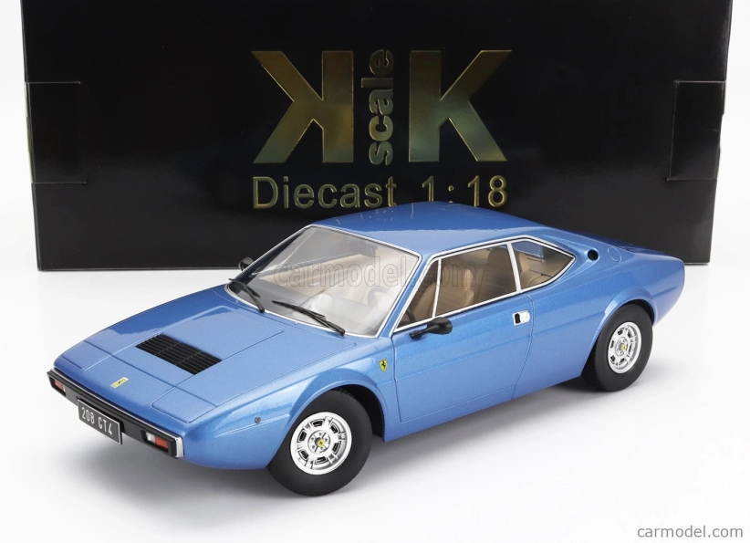 Kk-scale Ferrari Dino 208 Gt4 1975 1:18 Modrá