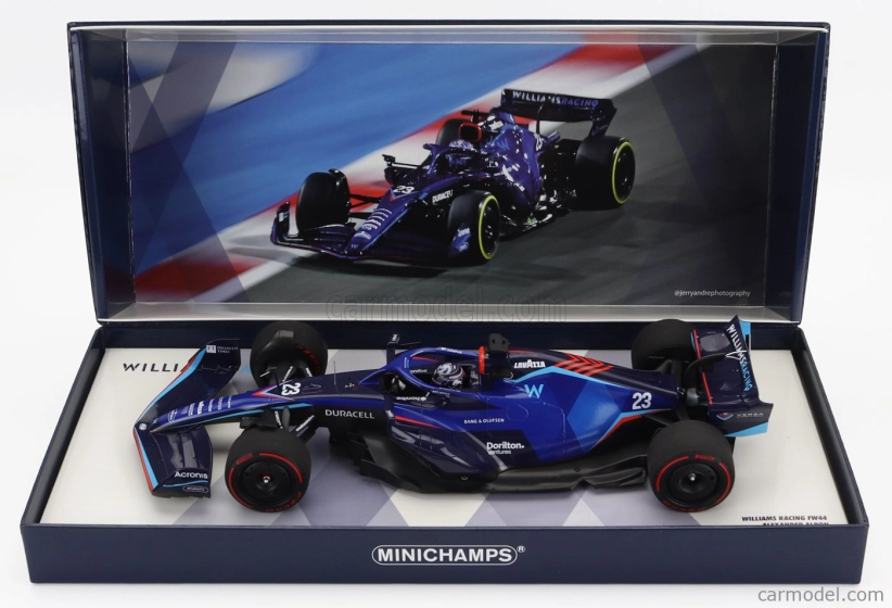 Minichamps Williams F1 Fw44 Team Williams Racing N 23 Bahrain Gp 2022 Alexander Albon 1:18 Modrá